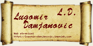Lugomir Damjanović vizit kartica